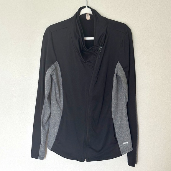 Marika Running Jacket,  Black Grey, size L - Picture 1 of 5